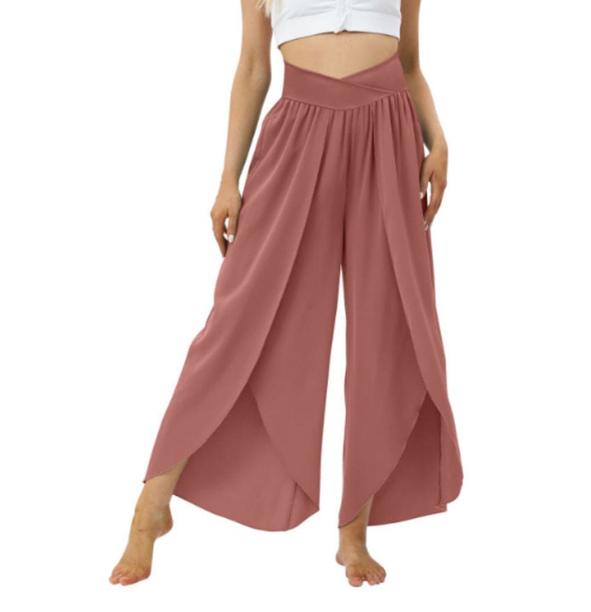 Women's High Waist Split Yoga Pants
