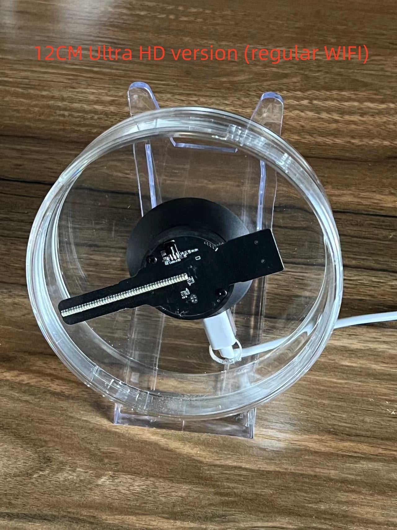 3D Holographic Fan 12cm Desktop/Stereo Decoration with Music Playback