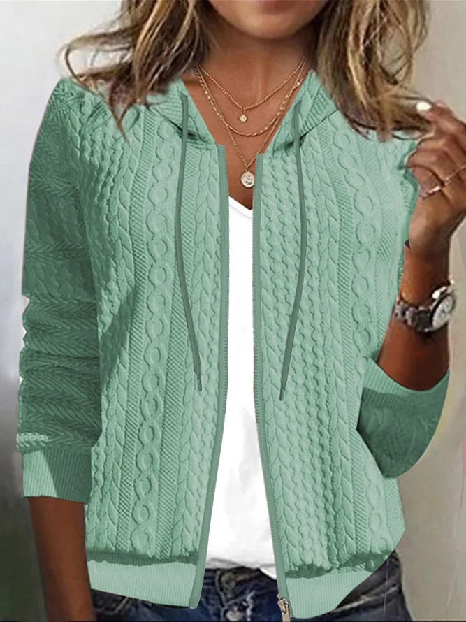 Women’s Hooded Zip Sweater