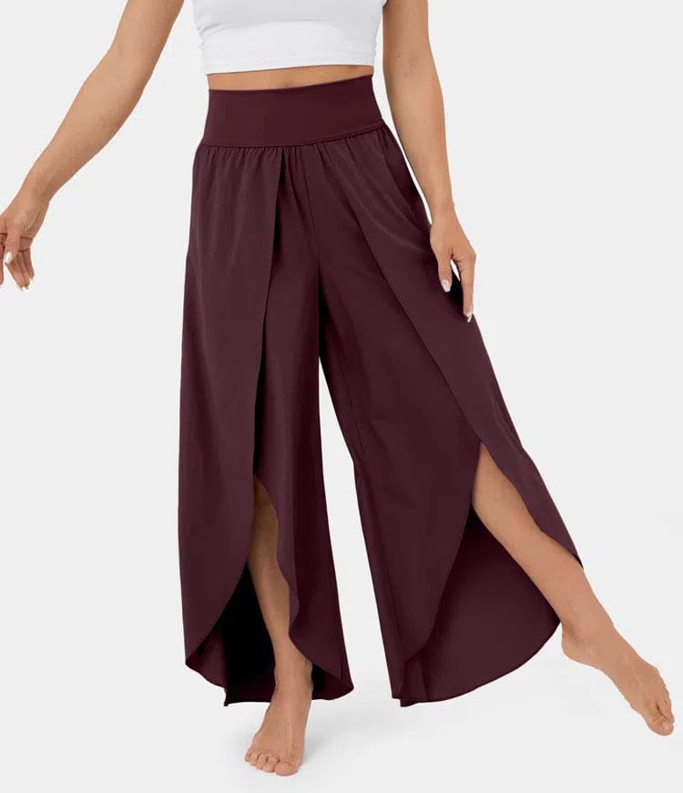Women's High Waist Split Yoga Pants