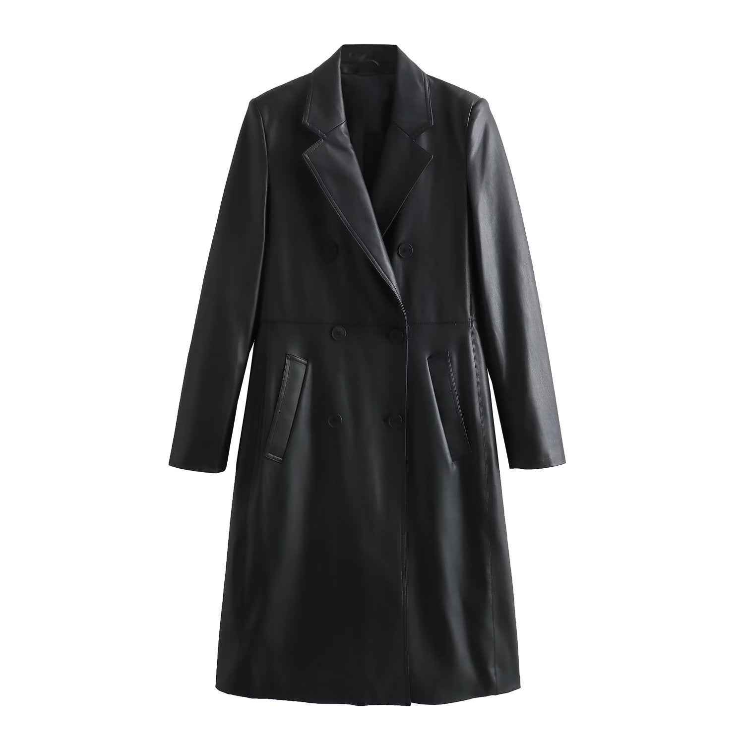Women’s Loose Leather Coat