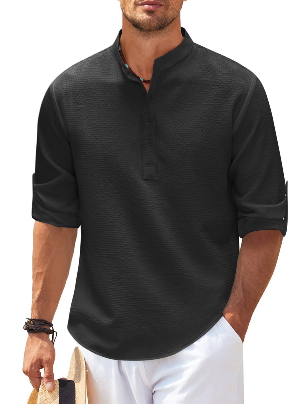 Men’s Long-Sleeve Casual Shirt