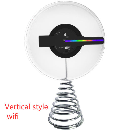 3D Holographic Fan 12cm Desktop/Stereo Decoration with Music Playback