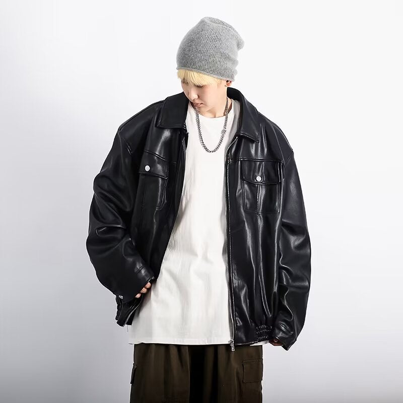 Retro Casual Leather Jacket