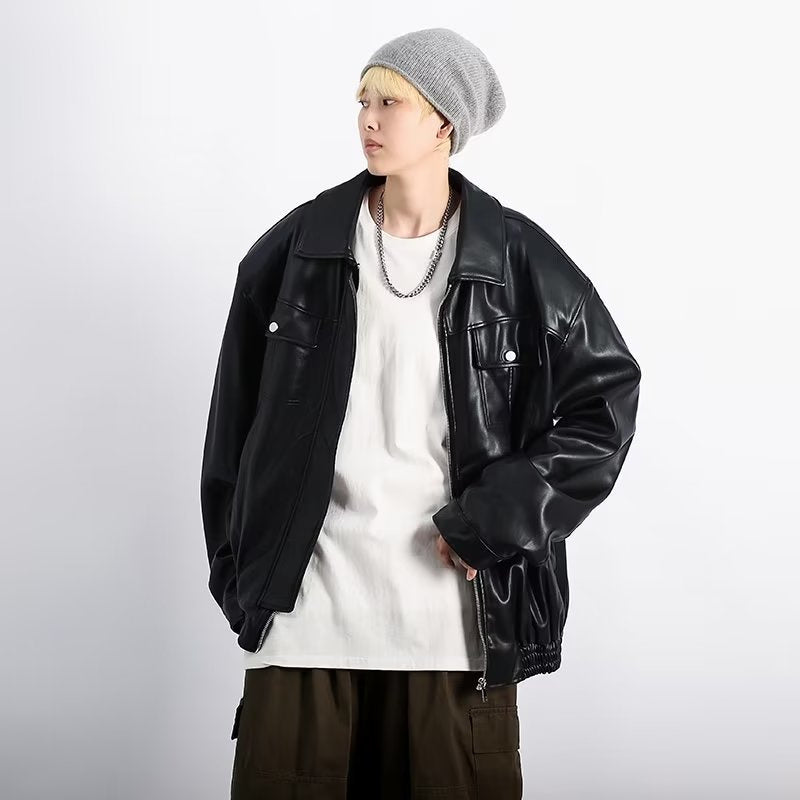 Retro Casual Leather Jacket