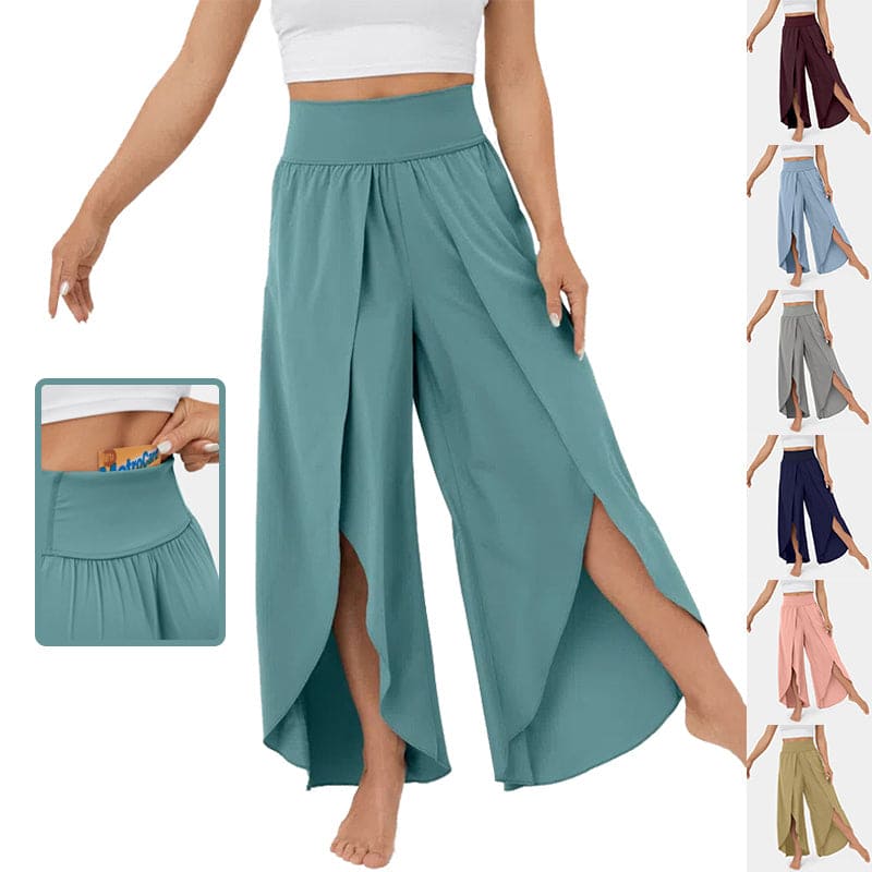 Women's High Waist Split Yoga Pants
