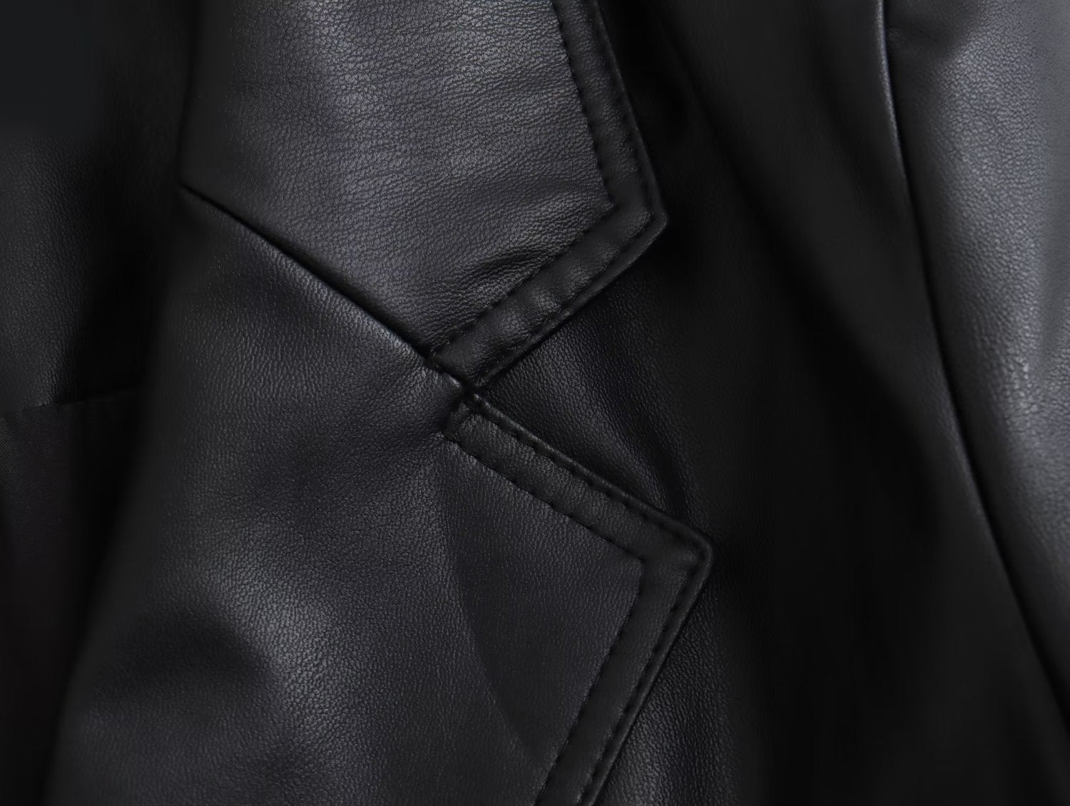 Women’s Loose Leather Coat