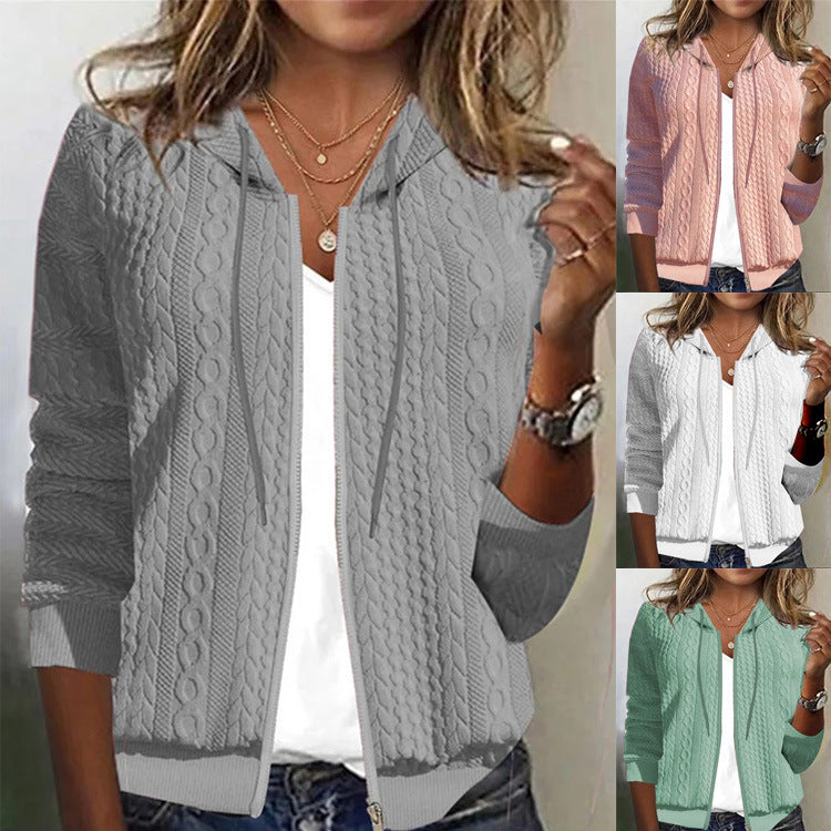 Women’s Hooded Zip Sweater
