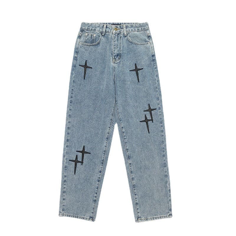 Casual Men's Nine Point Jeans
