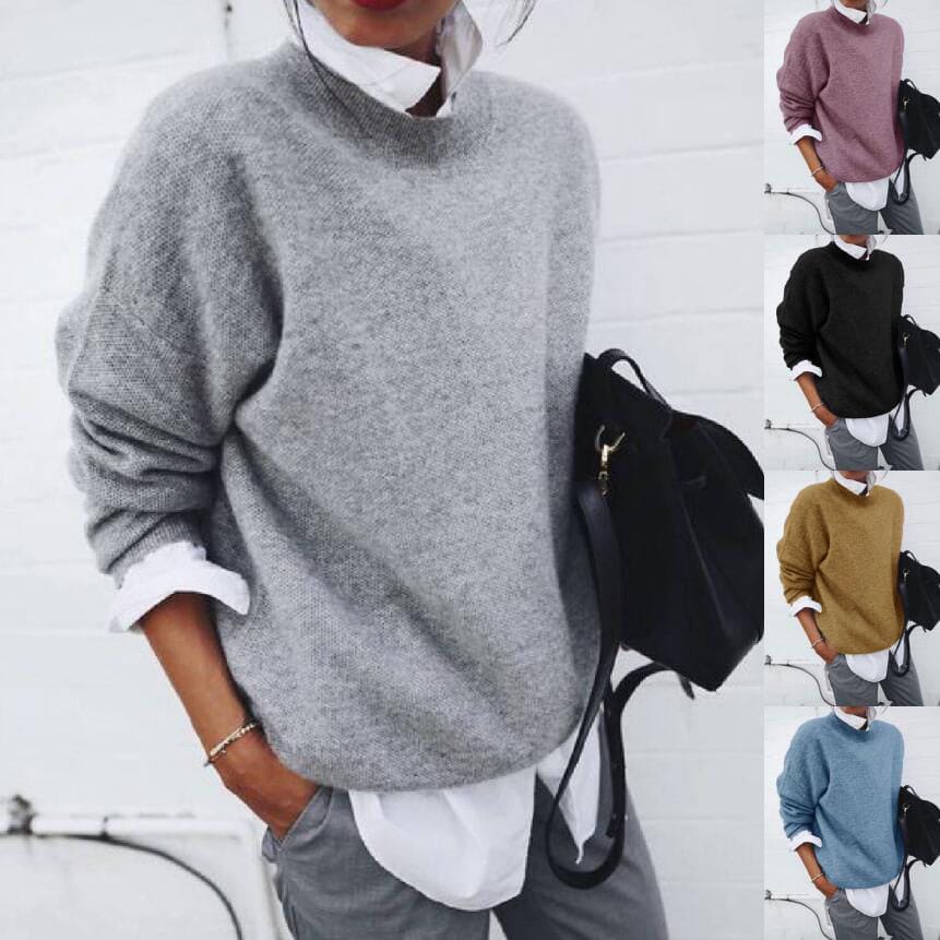 Women's Knitted Pullover Sweater