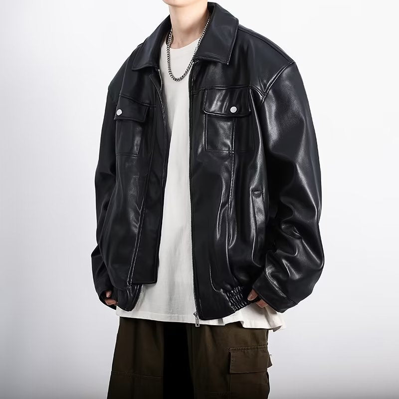 Retro Casual Leather Jacket