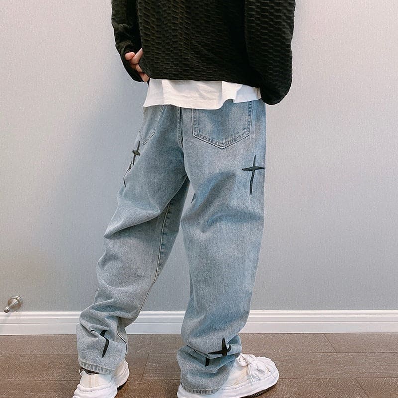 Casual Men's Nine Point Jeans