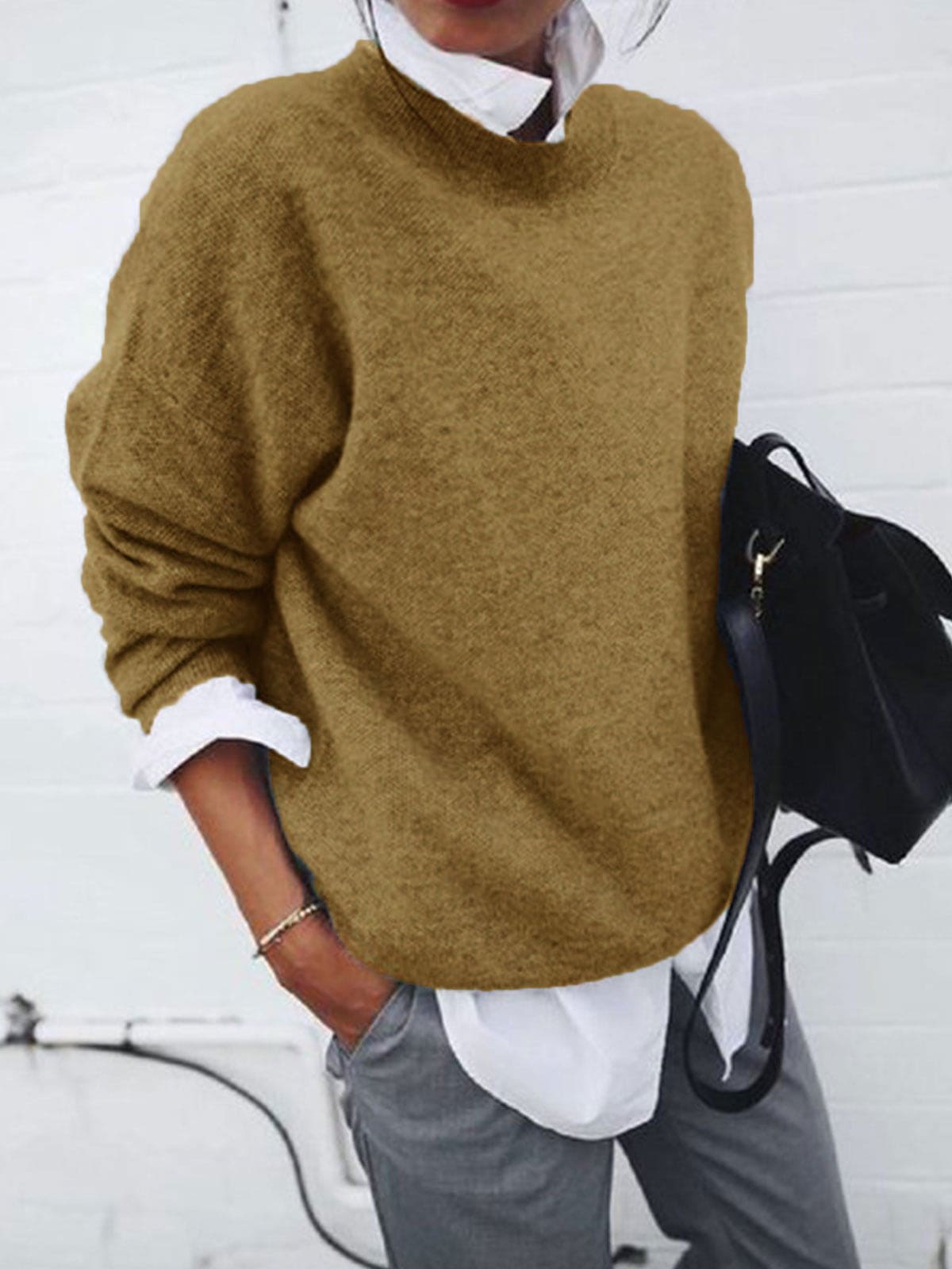 Women's Knitted Pullover Sweater