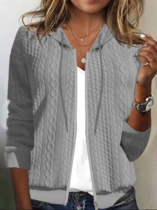 Women’s Hooded Zip Sweater