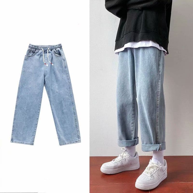Casual Men's Nine Point Jeans