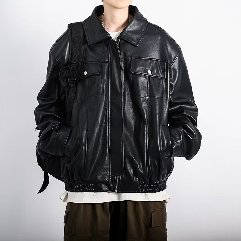 Retro Casual Leather Jacket