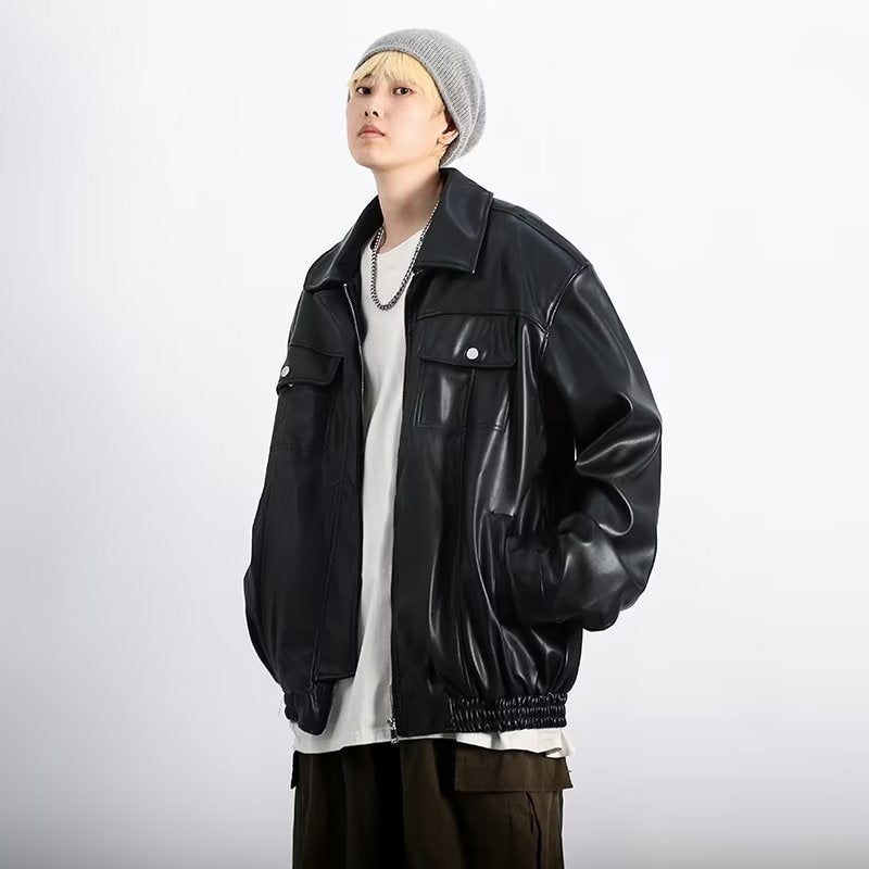 Retro Casual Leather Jacket