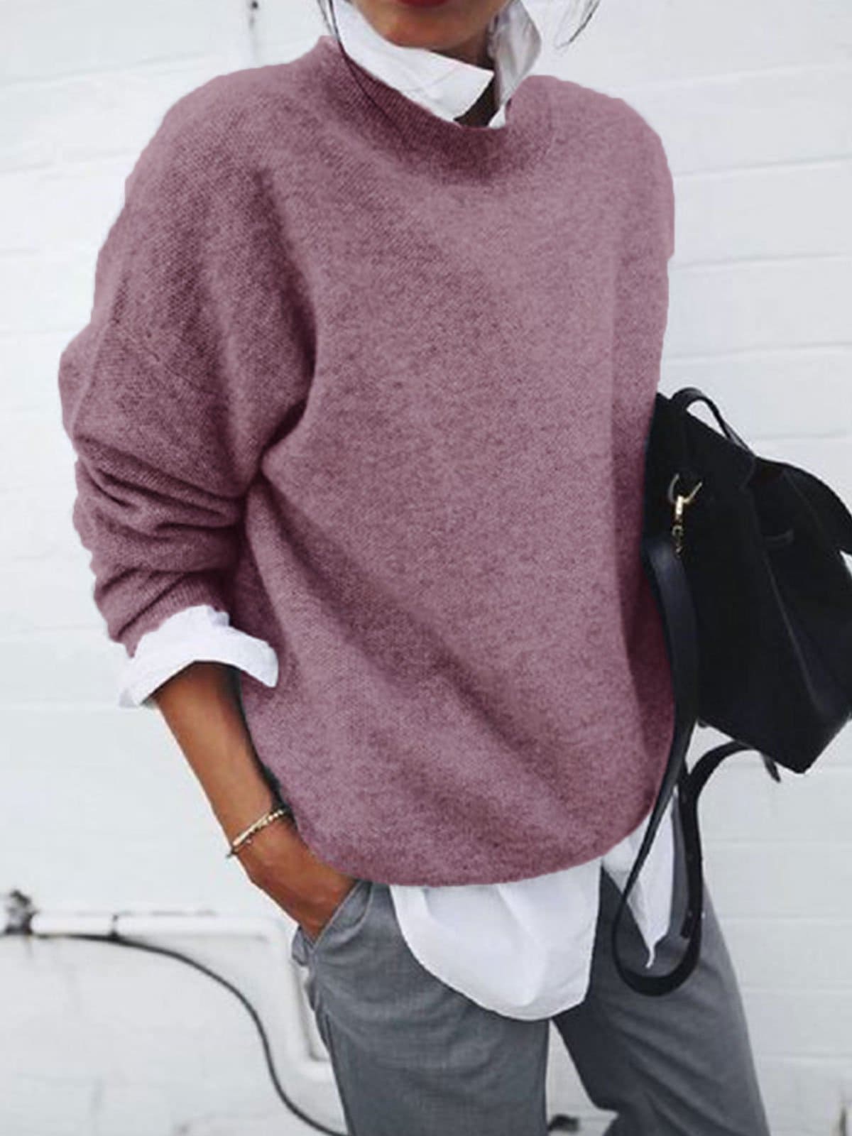 Women's Knitted Pullover Sweater