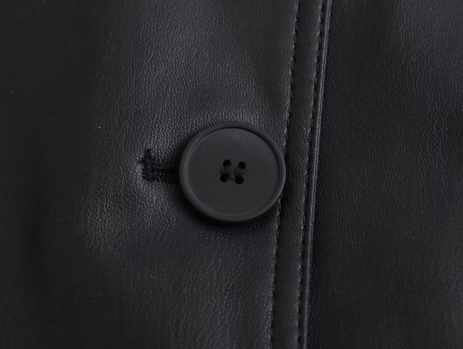 Women’s Loose Leather Coat