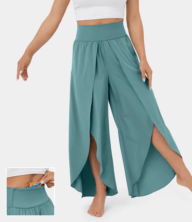 Women's High Waist Split Yoga Pants
