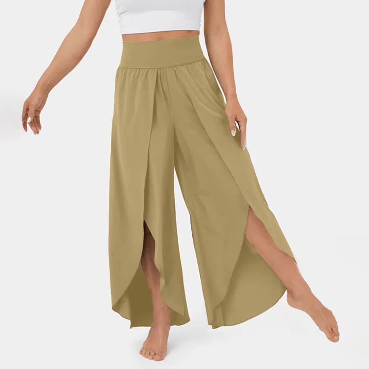 Women's High Waist Split Yoga Pants