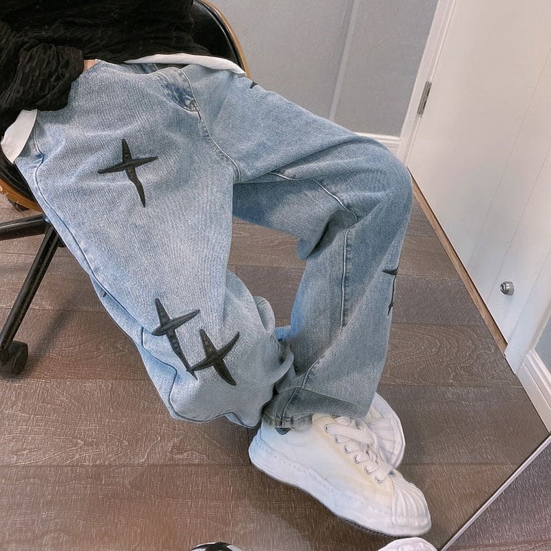 Casual Men's Nine Point Jeans